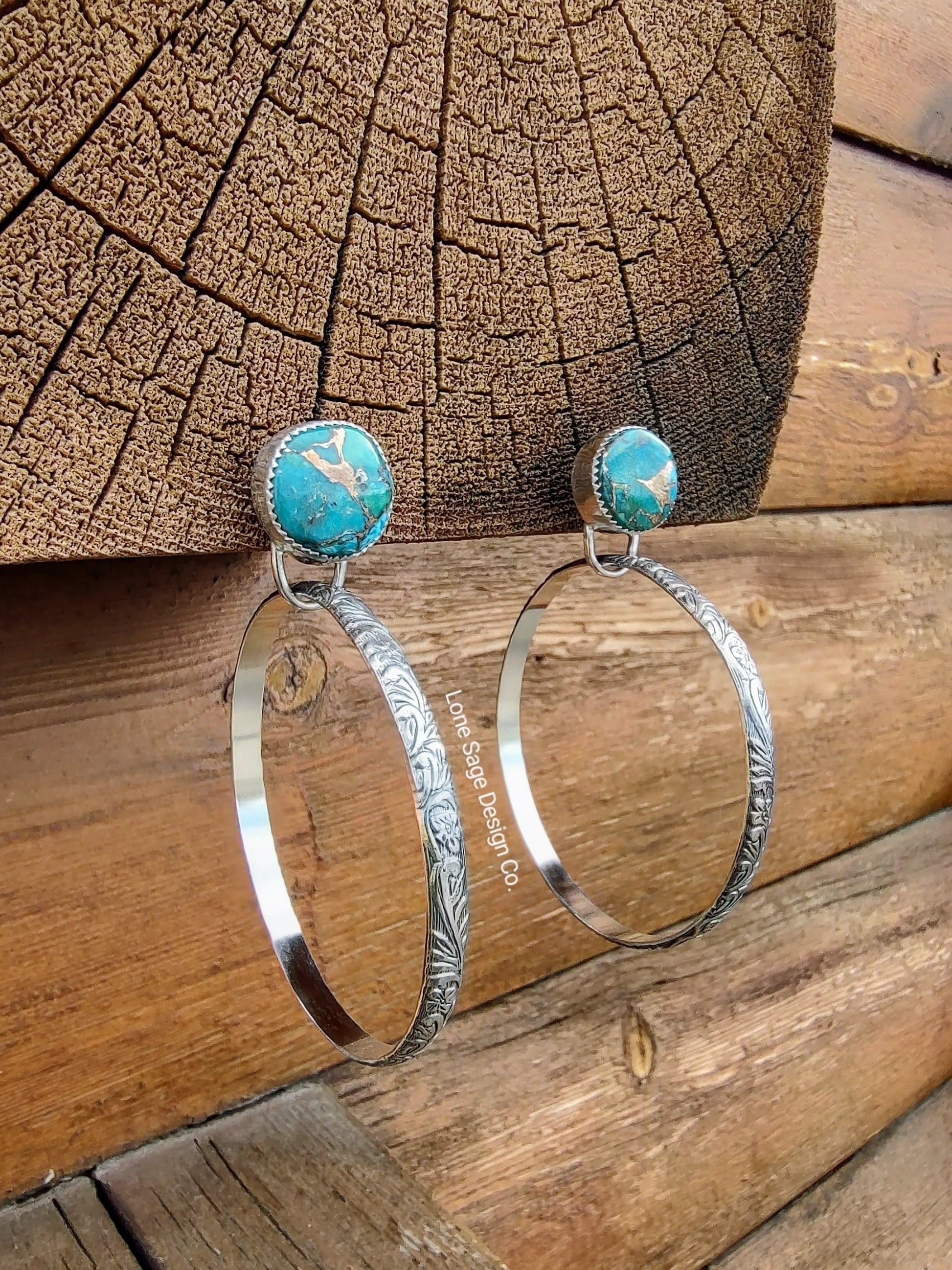 DELILAH Stone Hoop and Cuff Duo