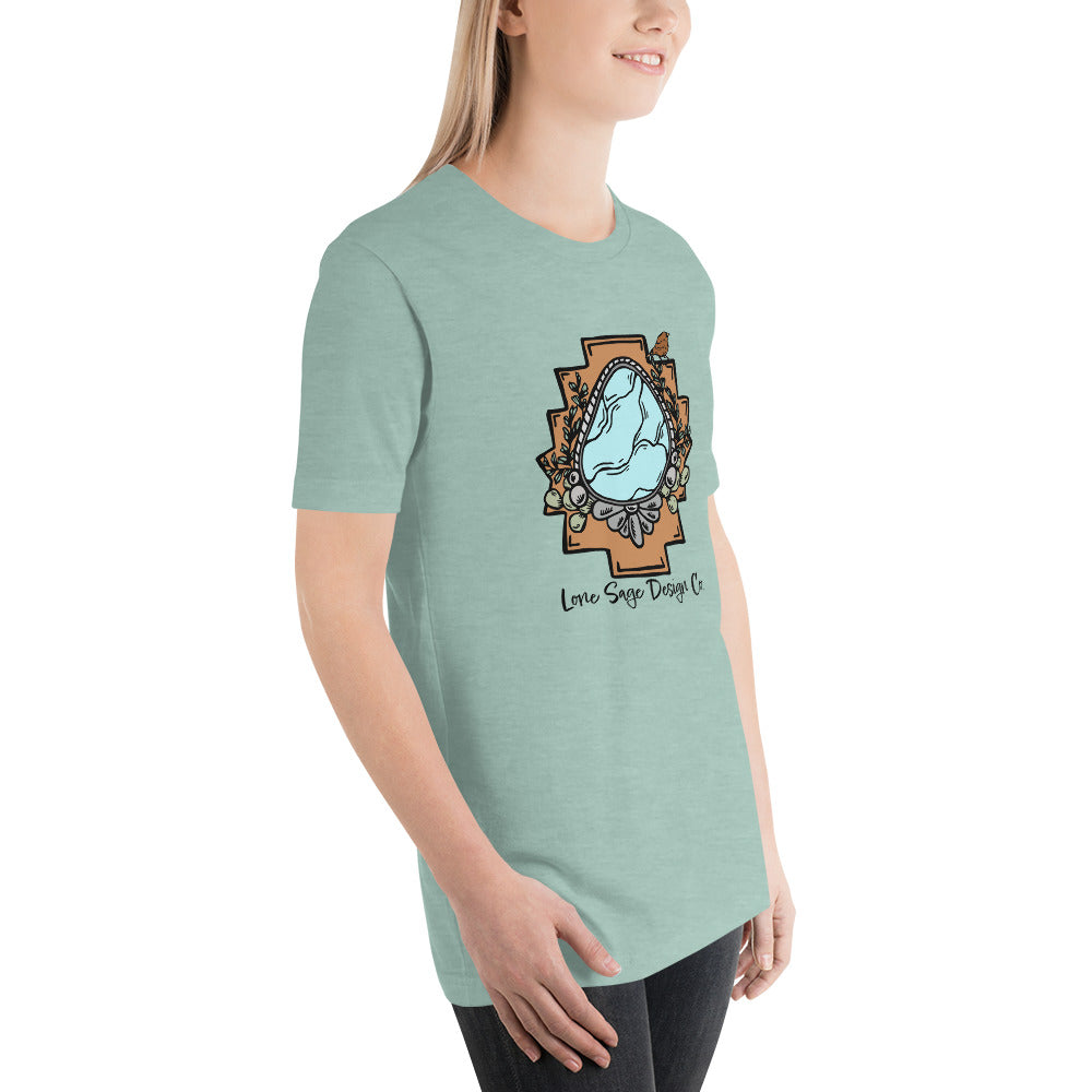 Sage Logo T-Shirt Heather Blue –